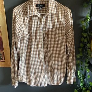 plaid long sleeve button up